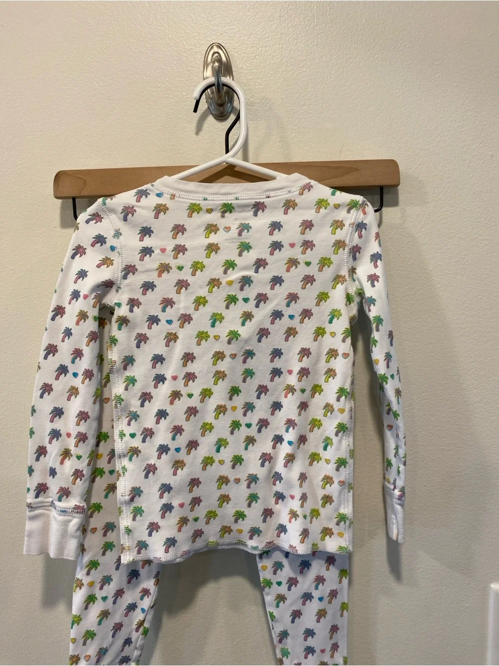 Roller Rabbit palm tree print pajama set size 4t 100% Pima cotton